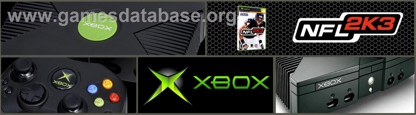 NFL 2K3 - Microsoft Xbox - Artwork - Marquee