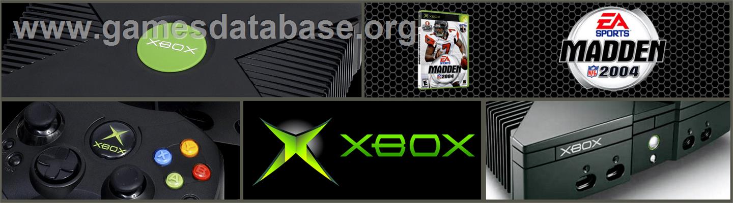 NFL Fever 2004 - Microsoft Xbox - Artwork - Marquee