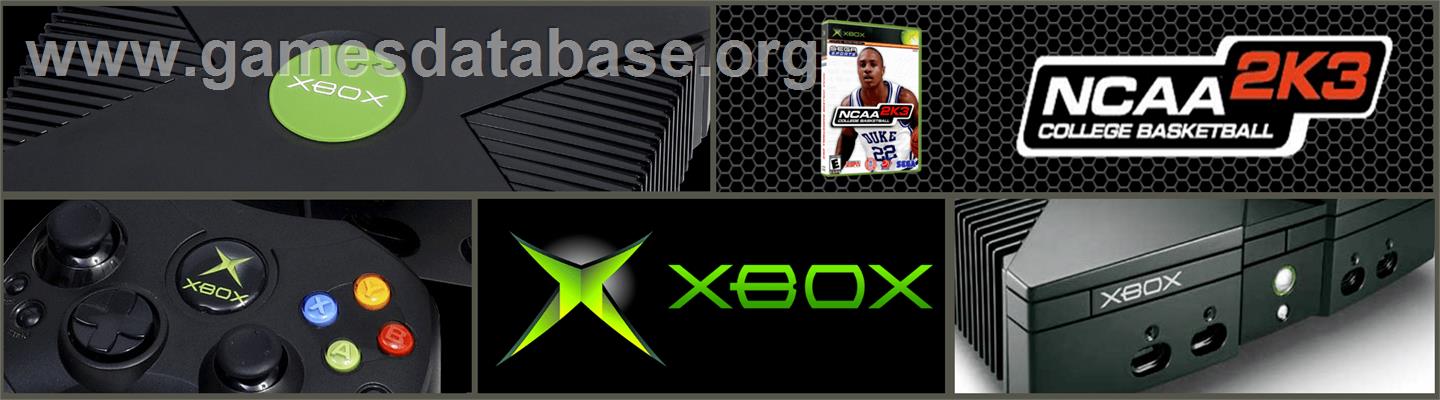 Ncaa College Basketball 2k3 - Microsoft Xbox - Artwork - Marquee