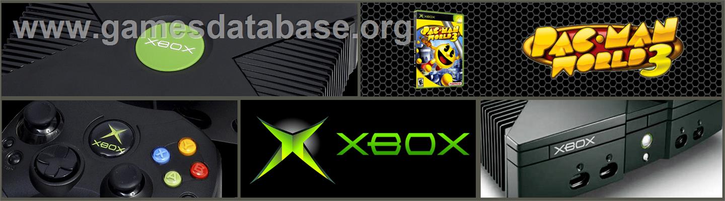 Pac-man World 3 - Microsoft Xbox - Artwork - Marquee