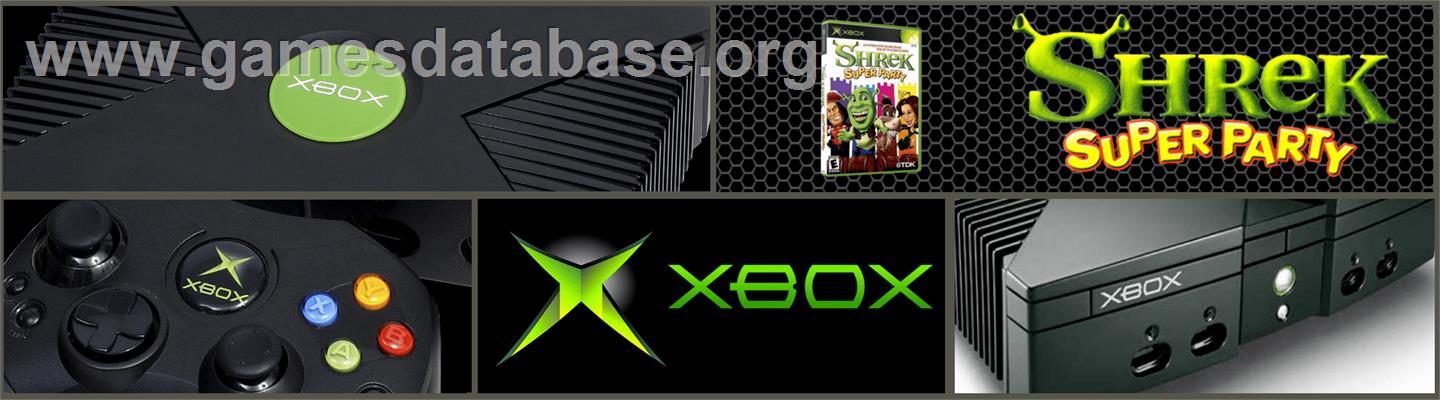 Shrek - Super Party - Microsoft Xbox - Artwork - Marquee