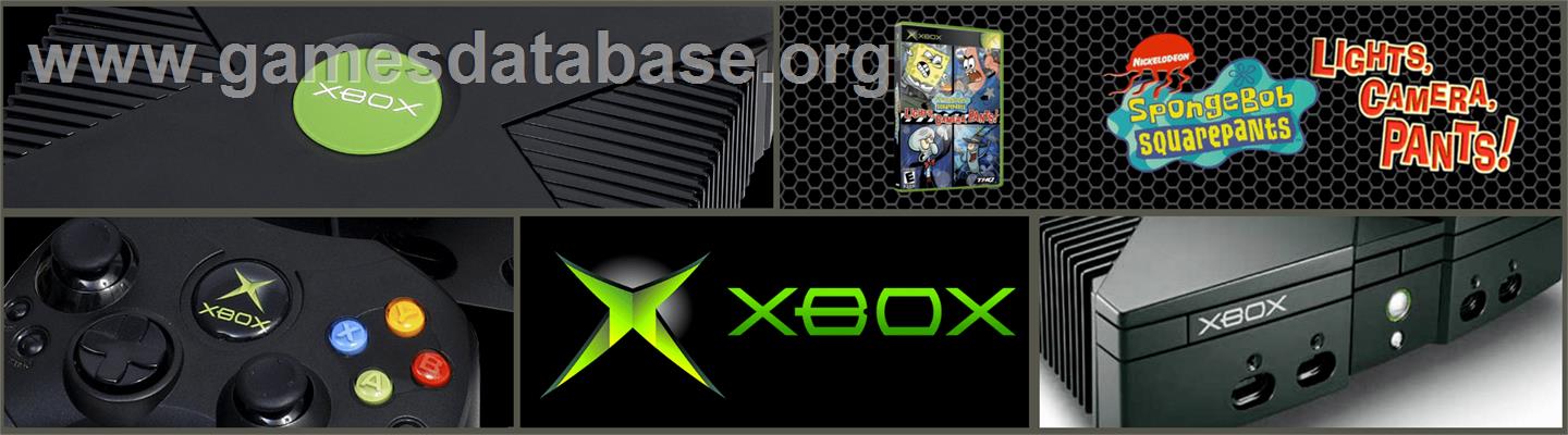 Spongebob Squarepants - Lights, Camera, Pants! - Microsoft Xbox - Artwork - Marquee