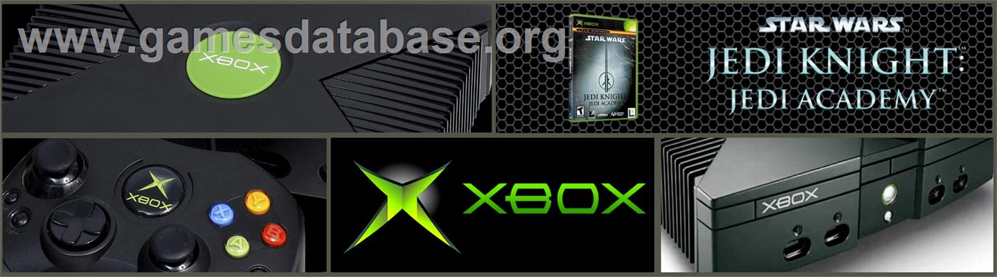 Star Wars: Jedi Knight - Jedi Academy - Microsoft Xbox - Artwork - Marquee