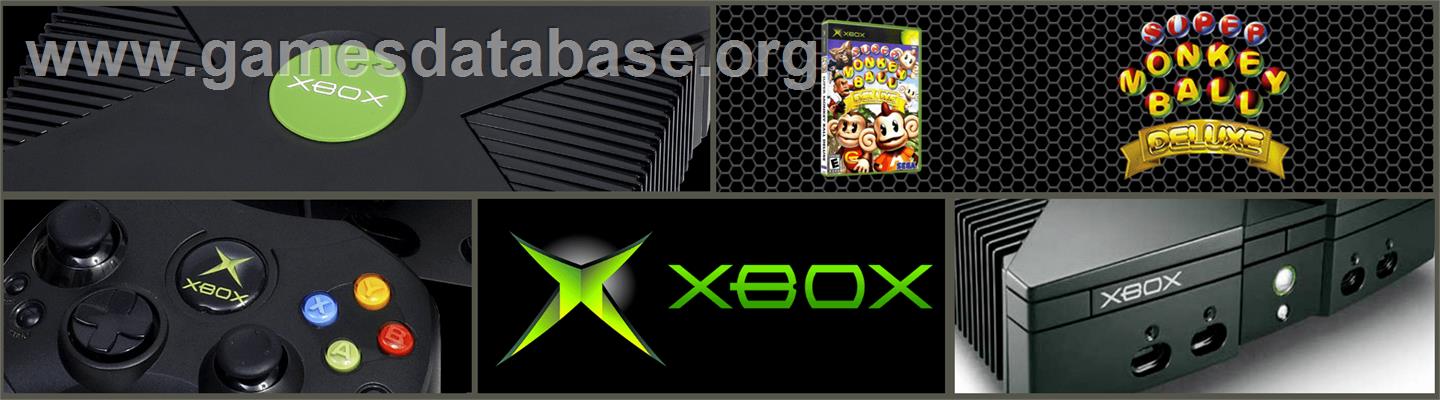 Super Monkey Ball Deluxe - Microsoft Xbox - Artwork - Marquee