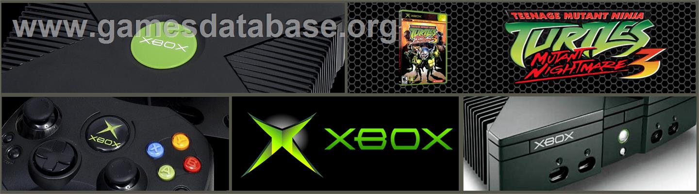 Teenage Mutant Ninja Turtles 3 - Mutant Nightmare - Microsoft Xbox - Artwork - Marquee