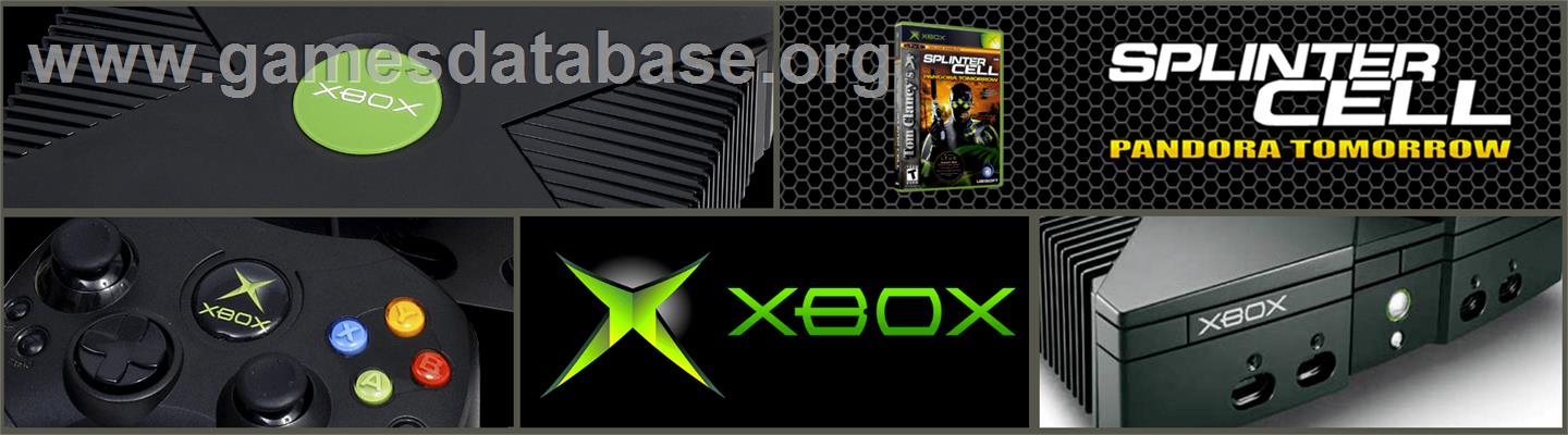 Tom Clancy's Splinter Cell: Pandora Tomorrow - Microsoft Xbox - Artwork - Marquee