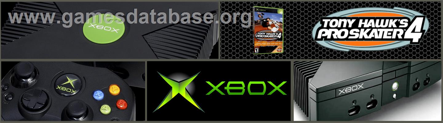Tony Hawk's Pro Skater 4 - Microsoft Xbox - Artwork - Marquee