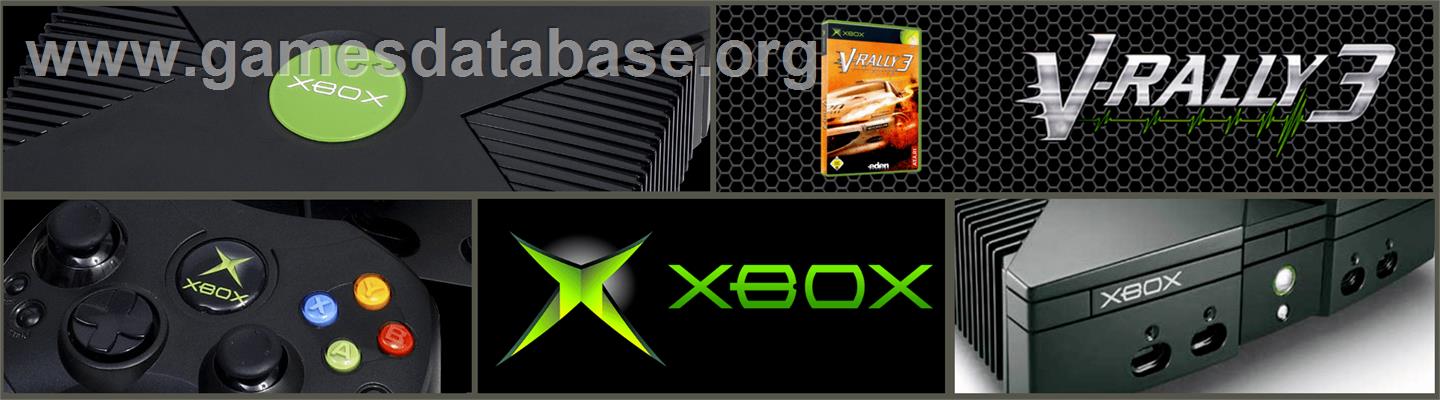 V-Rally 3 - Microsoft Xbox - Artwork - Marquee