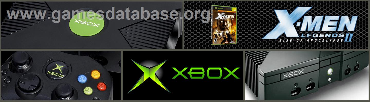 X-Men: Legends II - Rise of Apocalypse - Microsoft Xbox - Artwork - Marquee