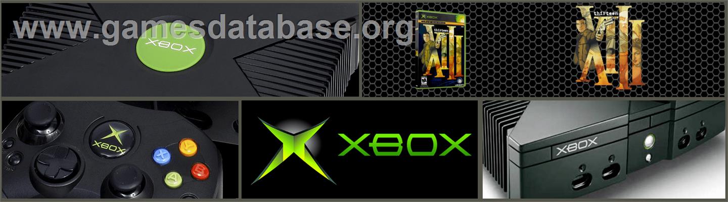 XIII - Microsoft Xbox - Artwork - Marquee