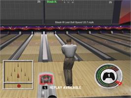 In game image of AMF Bowling 2004 on the Microsoft Xbox.