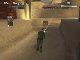 In game image of Army Men: Sarge's War on the Microsoft Xbox.