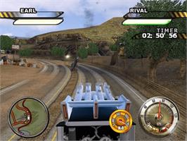 In game image of Big Mutha Truckers 2: Truck Me Harder on the Microsoft Xbox.