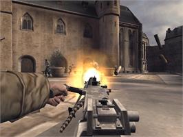 In game image of Call of Duty: Finest Hour on the Microsoft Xbox.
