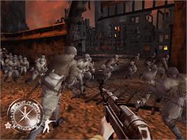 In game image of Call of Duty 3 on the Microsoft Xbox.