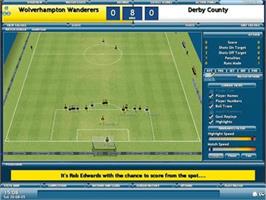 In game image of Championship Manager 2006 on the Microsoft Xbox.