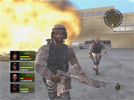 In game image of Conflict - Desert Storm 2 on the Microsoft Xbox.
