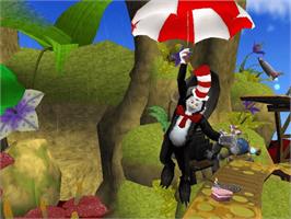 In game image of Dr. Seuss' The Cat In The Hat on the Microsoft Xbox.