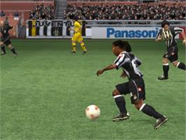 In game image of Fifa Football 2003 on the Microsoft Xbox.
