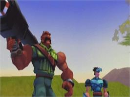 In game image of Future Tactics: The Uprising on the Microsoft Xbox.
