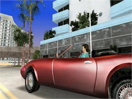 In game image of Grand Theft Auto - Vice City on the Microsoft Xbox.