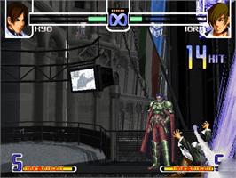 In game image of King of Fighters 2002/2003 on the Microsoft Xbox.