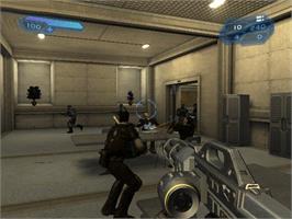 In game image of Mace Griffin - Bounty Hunter on the Microsoft Xbox.