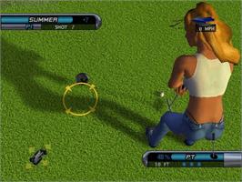 In game image of Outlaw Golf: Holiday Golf on the Microsoft Xbox.