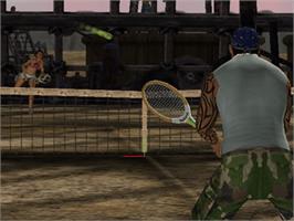 In game image of Outlaw Tennis on the Microsoft Xbox.