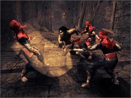 In game image of Prince of Persia: Warrior Within on the Microsoft Xbox.