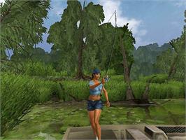 In game image of Rapala Pro Fishing on the Microsoft Xbox.