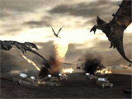 In game image of Reign Of Fire on the Microsoft Xbox.