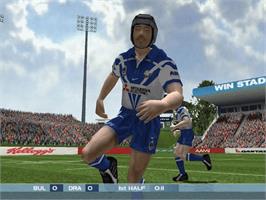 In game image of Rugby League on the Microsoft Xbox.