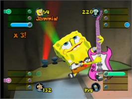 In game image of SpongeBob SquarePants: Lights, Camera, Pants on the Microsoft Xbox.