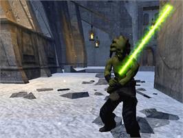 In game image of Star Wars: Battlefront 2 on the Microsoft Xbox.