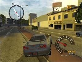 In game image of TD Overdrive - The Brotherhood Of Speed on the Microsoft Xbox.