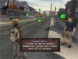 In game image of Tony Hawk's Underground on the Microsoft Xbox.