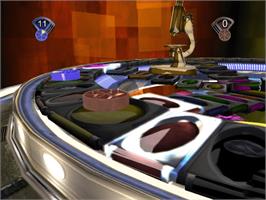 In game image of Trivial Pursuit: Unhinged on the Microsoft Xbox.