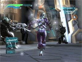 In game image of Unreal Championship 2: The Liandri Conflict on the Microsoft Xbox.