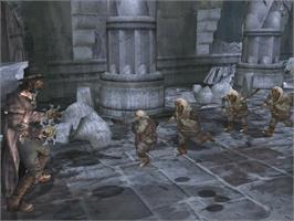 In game image of Van Helsing on the Microsoft Xbox.