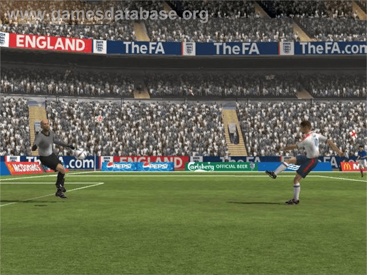 England International Football - 2004 Edition - Microsoft Xbox - Artwork - In Game