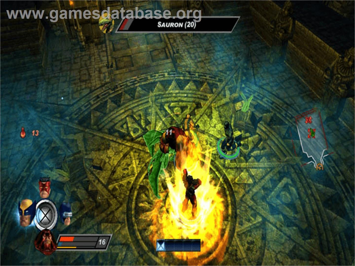 X-Men: Legends II - Rise of Apocalypse - Microsoft Xbox - Artwork - In Game