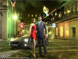 Title screen of 007 - Everything Or Nothing on the Microsoft Xbox.