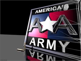 Title screen of America's Army: Rise of a Soldier (Special Edition) on the Microsoft Xbox.