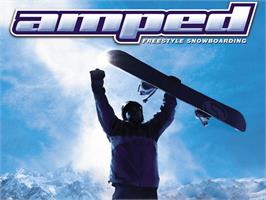 Title screen of Amped: Freestyle Snowboarding on the Microsoft Xbox.