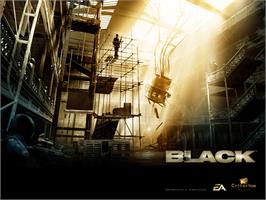 Title screen of Black on the Microsoft Xbox.