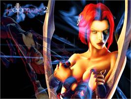 Title screen of BloodRayne 2 on the Microsoft Xbox.