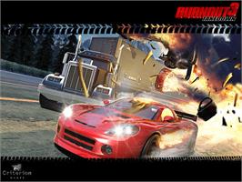 Title screen of Burnout 3 - Takedown on the Microsoft Xbox.