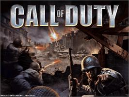 Title screen of Call of Duty: Finest Hour on the Microsoft Xbox.