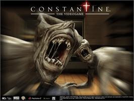 Title screen of Constantine on the Microsoft Xbox.